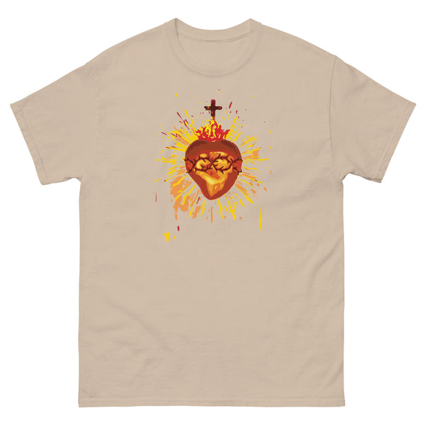 Sacred Heart of Jesus (yellow/brown image)